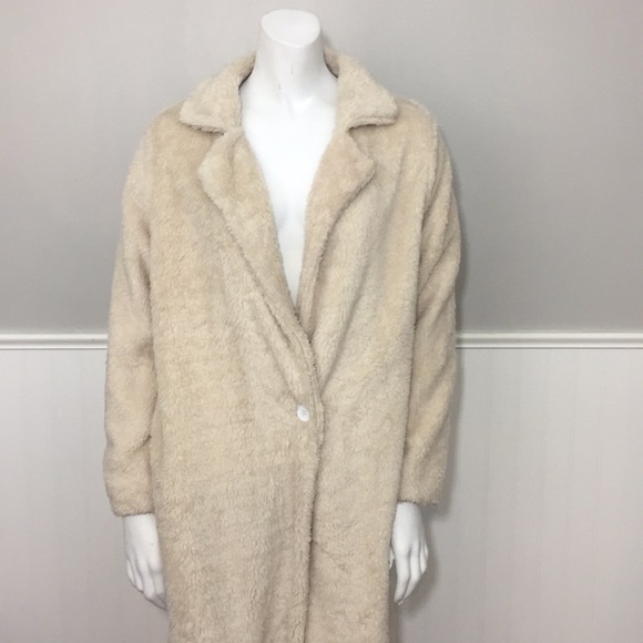 fuzzy trench coat